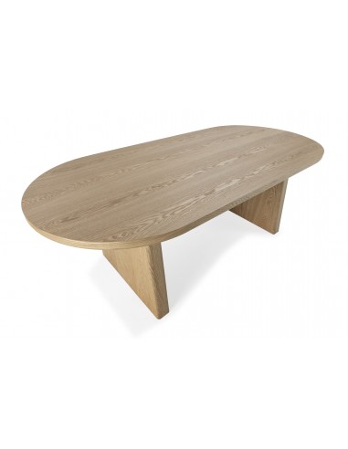 Mesa de comedor Oval BLAIR 220 cm Chapa de Fresno