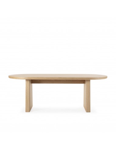Mesa de Jantar Oval BLAIR 220 cm Folha de Fresno