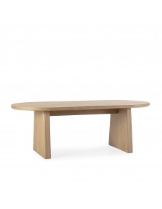 Mesa de comedor Oval BLAIR 220 cm Chapa de Fresno