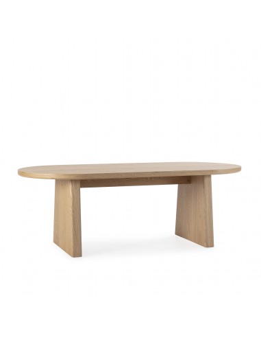 Mesa de comedor Oval BLAIR 220 cm Chapa de Fresno