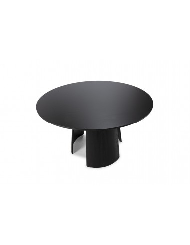 Mesa de diseño redonda 120 ZURI en Madera negra