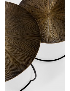 Conjunto de 2 mesas de centro SELENE, 70/54 cm, em metal... 2