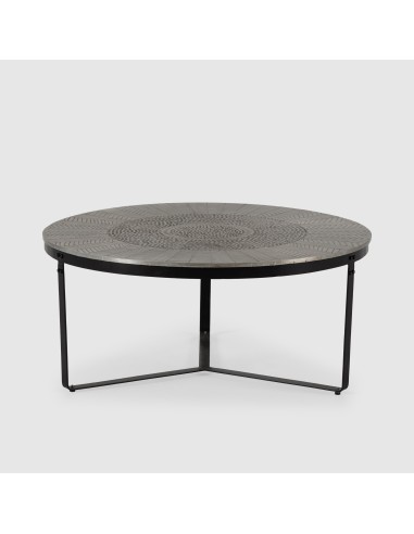 Mesa de Centro Redonda 90 CLARISA en metal de...