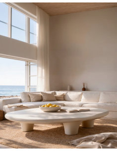 Mesa centro escultural INARO, 150 x 34, design orgânico... 2