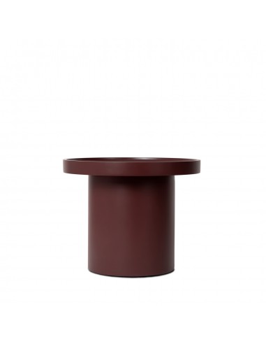 Mesa de apoio redonda WARREN 50 em MDF terracota