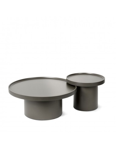 Mesa de apoio redonda WARREN 50 em MDF lacado a...