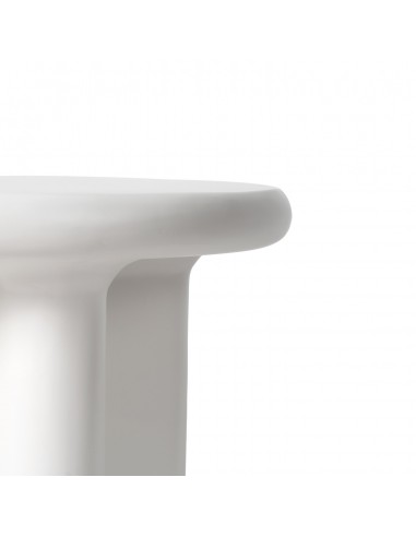 Mesa auxiliar de design FLOYD 50 blanco de resina