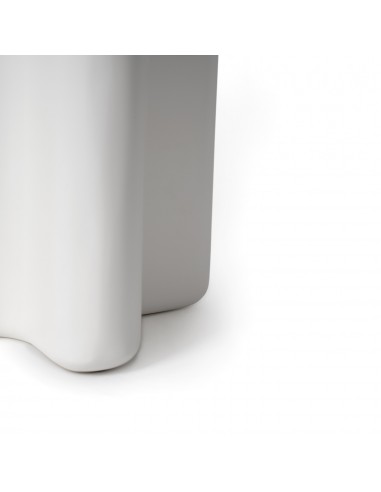 Mesa auxiliar de design FLOYD 50 blanco de resina