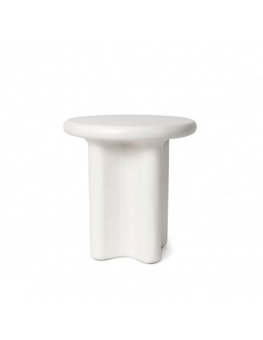 Mesa auxiliar de design FLOYD 50 blanco de resina