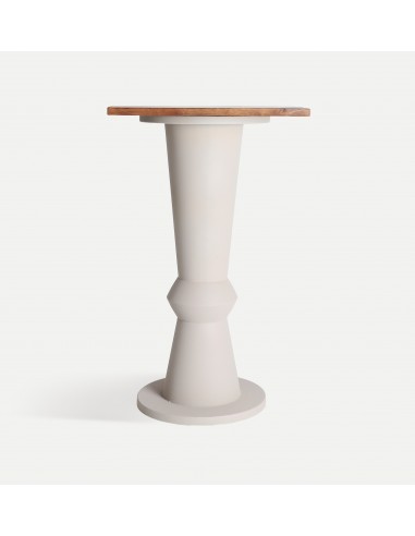 Mesa alta redonda escultural Kilhe, 65 x 107,...