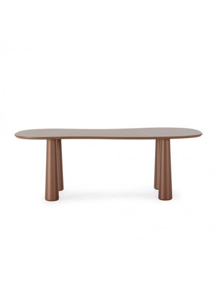 Mesa de Comedor Moderna NAHIA 220 x 110 cm color Terracota
