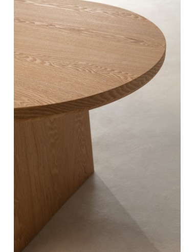 Mesa de comedor Oval BLAIR 220 cm Chapa de Fresno