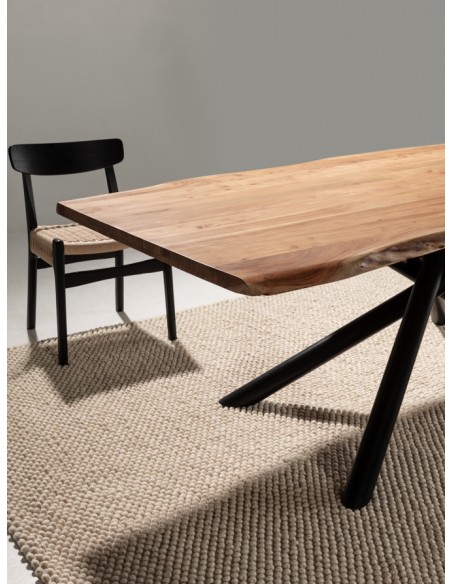 Mesa comedor industrial ANURI 220 x 100 en Madera de Acacia