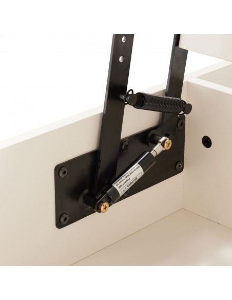 Mesa Elevable OSLO 100x60 Color Perla mate en MDF Lacado