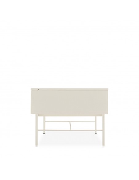 Mesa com tampo elevável OSLO 100x60 em MDF lacado pérola mate.