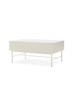 Mesa com tampo elevável OSLO 100x60 em MDF lacado pérola...