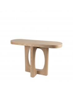 Consola Diseño Escultórico 120 x 40 LAYSA en Chapa de Roble