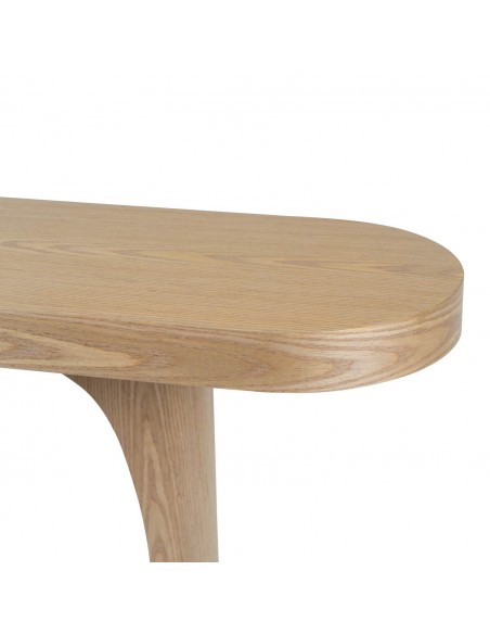 Consola Diseño Escultórico 120 x 40 LAYSA en Chapa de Roble