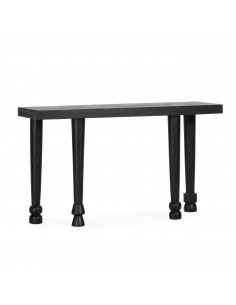 Consola recibidor INAYA 130 cm Negra de Madera Mango