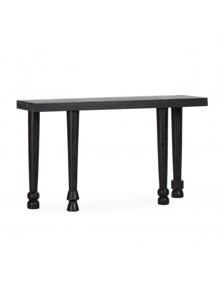 Consola recibidor INAYA 130 cm Negra de Madera Mango