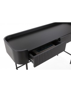 Consola Recibidor WILLA 120 cm negro de diseño moderno 2