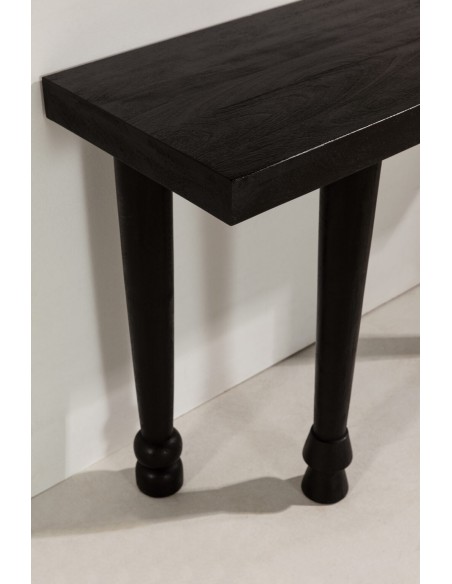 Consola de entrada INAYA 130 em madeira de mango preta