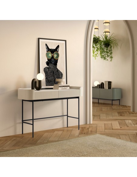 Consola de Entrada WILLA 120 cm creme de Design Moderno