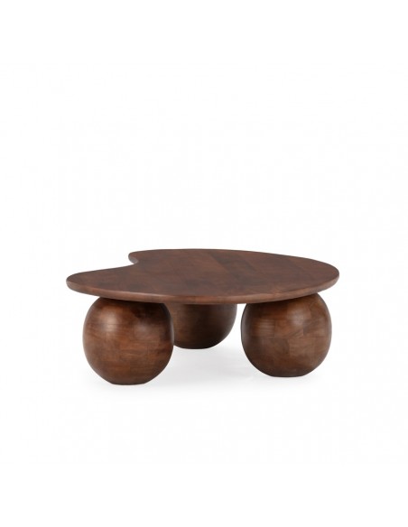 Mesa Centro de formas orgánicas 107 x 80 ALISHA, Madera de Mango
