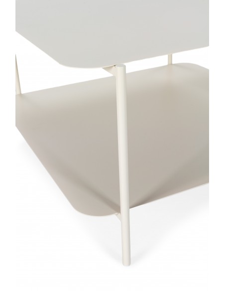 Mesa Centro minimalista 73 x 70 BEATRIX de Metal Crema