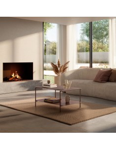 Mesa Centro minimalista rectangular 90 x 40 BEATRIX de... 2