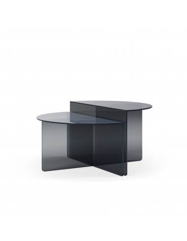 Set de 2 Mesas Centro de cristal minimalista...