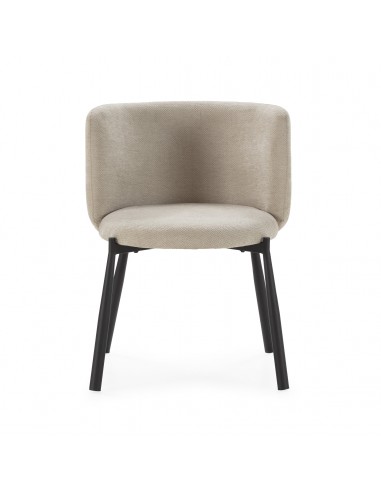 Butaca GINNY Tapizada en Tela con Patas de...