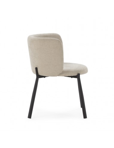 Butaca GINNY Tapizada en Tela con Patas de...