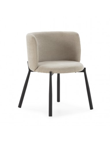 Butaca GINNY Tapizada en Tela con Patas de...