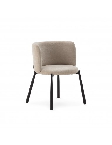 Butaca GINNY Tapizada en Tela con Patas de...