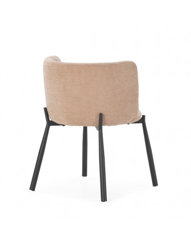 Butaca GINNY Tapizada en Tela con Patas de...