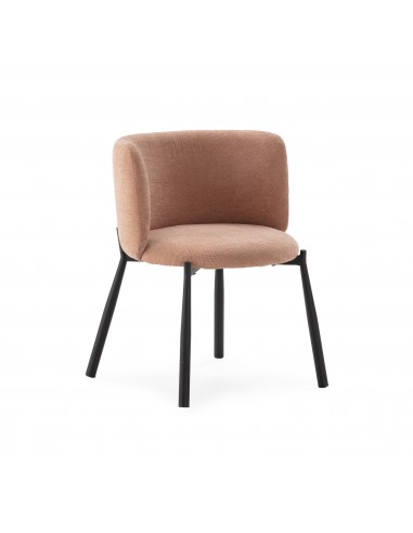 Butaca GINNY Tapizada en Tela con Patas de...