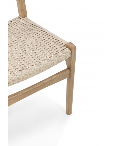 Silla mediterránea BIEL de Madera color roble y...
