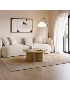 Mesa centro Redonda ARANCHA 100 Roble de diseño moderno 2