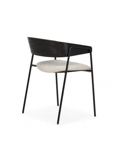 Silla de diseño CORA tela Beige con Respaldo...