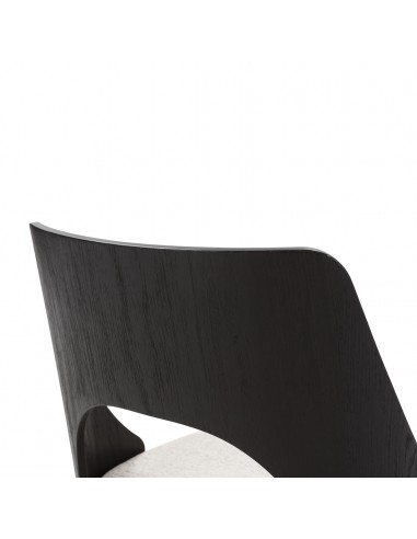 Cadeira de design GILDA, encosto em madeira...