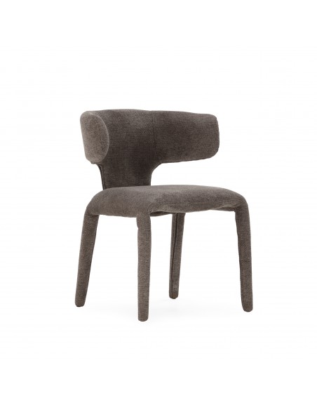Silla de diseño moderno MACA con pata tapizada