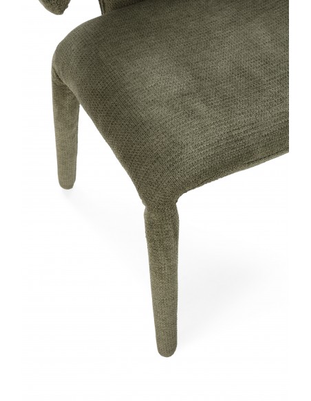 Cadeira MACA de design moderno com pés estofados