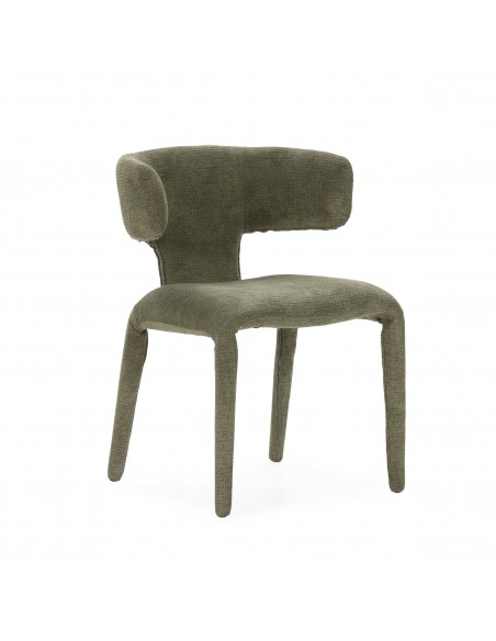 Silla de diseño moderno MACA con pata tapizada