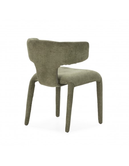 Silla de diseño moderno MACA con pata tapizada