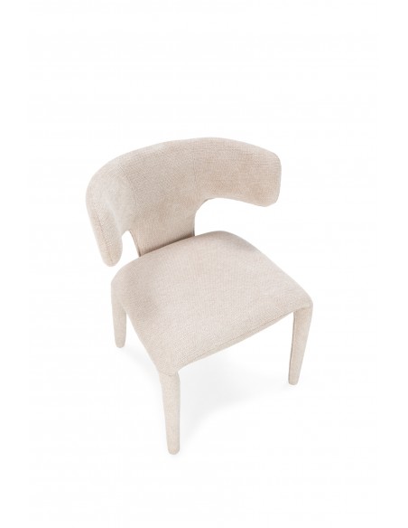 Silla de diseño moderno MACA con pata tapizada