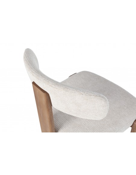 Silla de diseño contemporáneo NADIA con Estructura de Roble Lavado