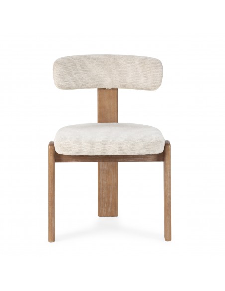 Silla de diseño contemporáneo NADIA con Estructura de Roble Lavado