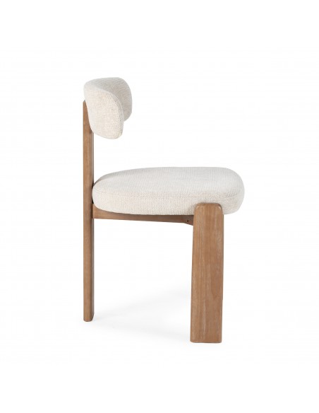 Silla de diseño contemporáneo NADIA con Estructura de Roble Lavado
