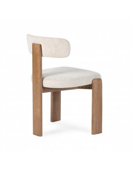 Silla de diseño contemporáneo NADIA con Estructura de Roble Lavado